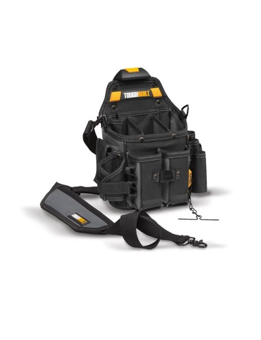 Bolso portaherramientas oficial electricista + correa hombro tb-ct-114 toughbuilt