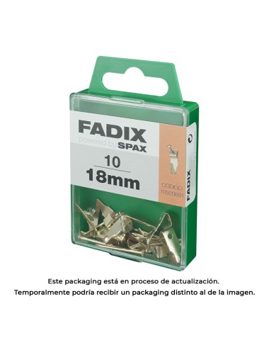 Caja m 10 unid. cuelgacuadros hansafix 18mm fadix