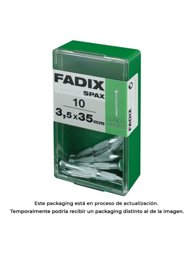 Caja s 10 unid. clavo cp estriado acero 3,5x35mm fadix