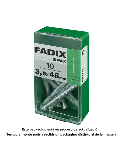 Caja s 10 unid. clavo cp estriado acero 3,5x45mm fadix