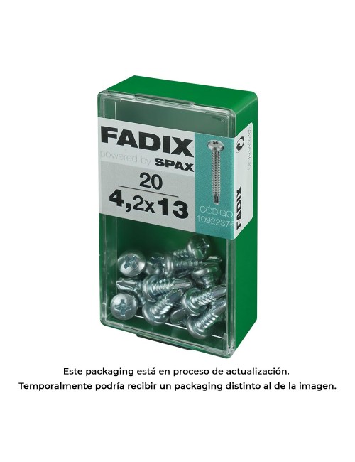 Caja s 20 unid. tornillo rosca chapa cr autot. 4,2x13mm fadix