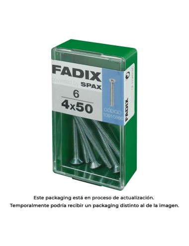 Caja s 6 unid. tornillo metrica cp m 4x50mm fadix