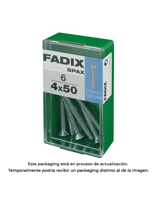 Caja s 6 unid. tornillo metrica cp m 4x50mm fadix