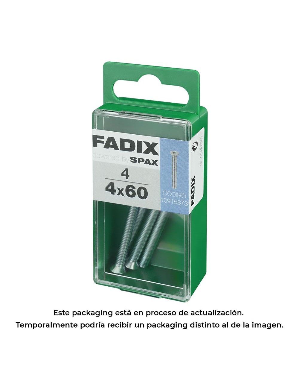 Caja s 4 unid. tornillo metrica cp m 4x60mm fadix