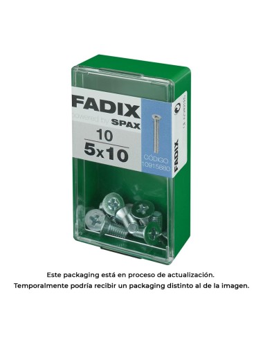 Caja s 10 unid. tornillo metrica cp m 5x10mm fadix