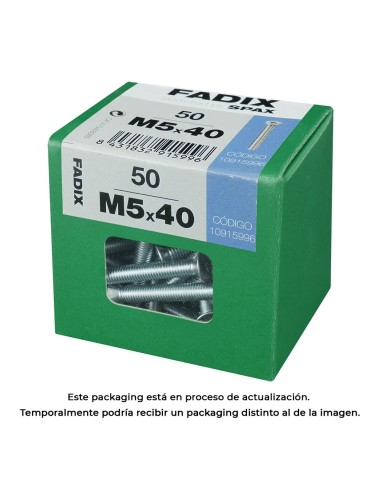 Caja l 50 unid. tornillo metrica cp m 5x40mm fadix