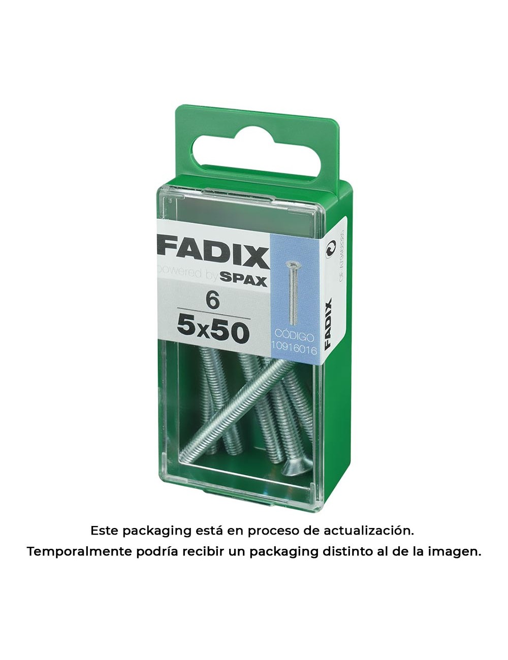 Caja s 6 unid. tornillo metrica cp m 5x50mm fadix