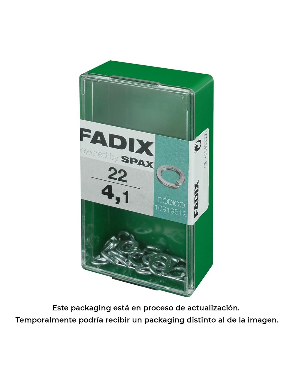 Caja s 22 unid. arandela presion 4,1mm fadix