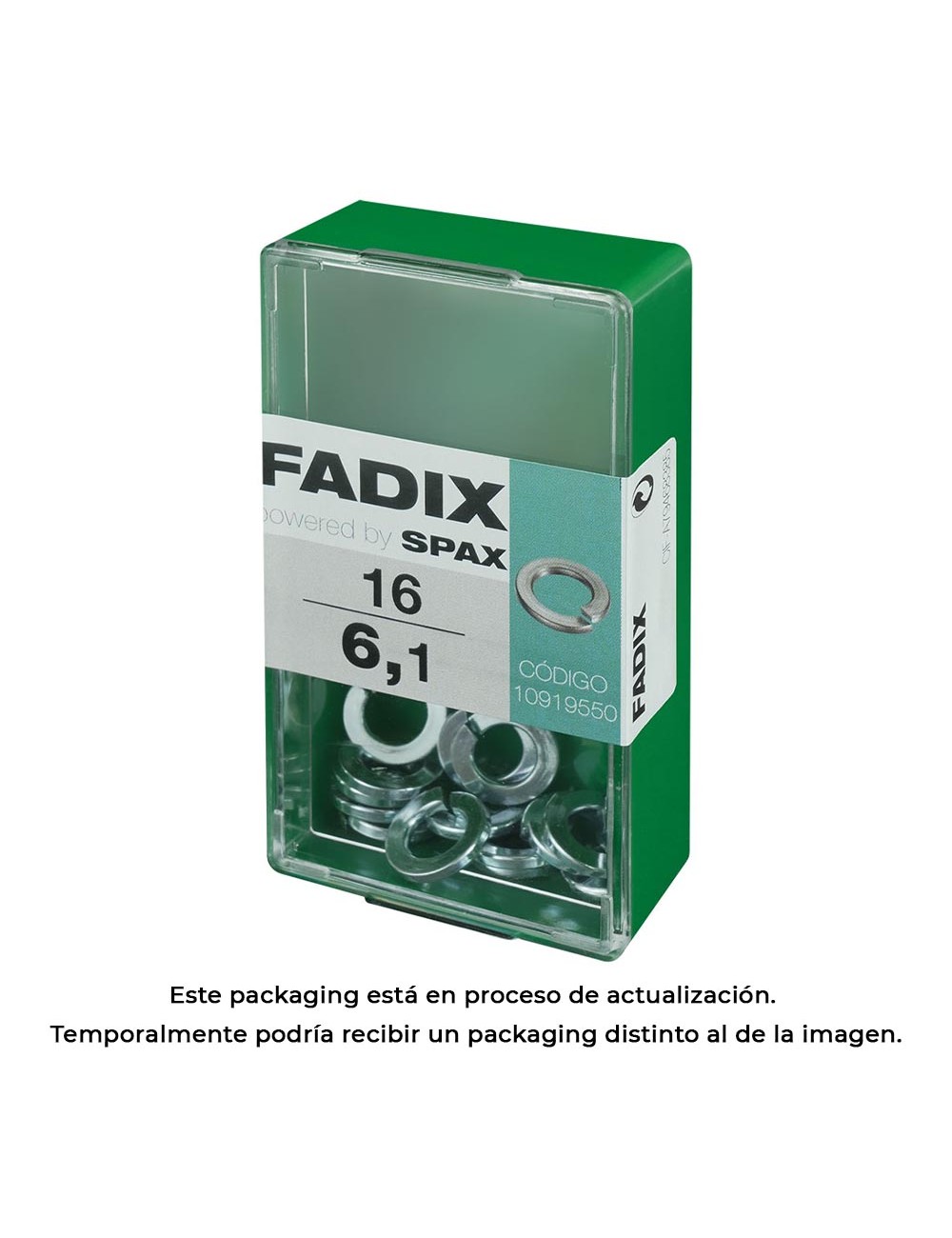 Caja s 16 unid. arandela presion 6,1mm fadix