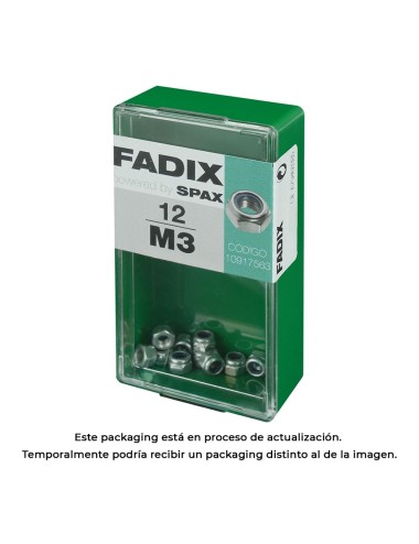 Caja s 12 unid. tuerca con autofreno cinc m 3 fadix