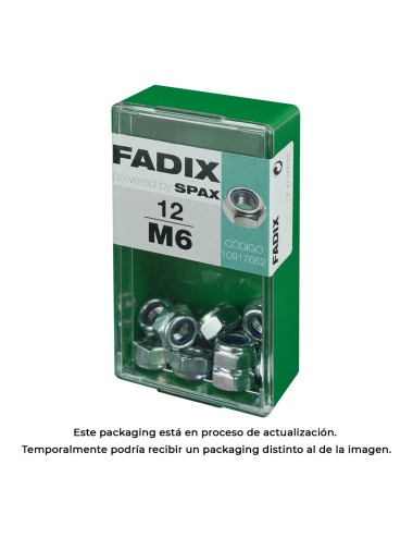 Caja s 12 unid. tuerca con autofreno cinc m 6 fadix