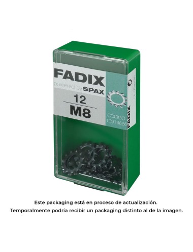 Caja s 12 unid. arandela dentada m 8 fadix