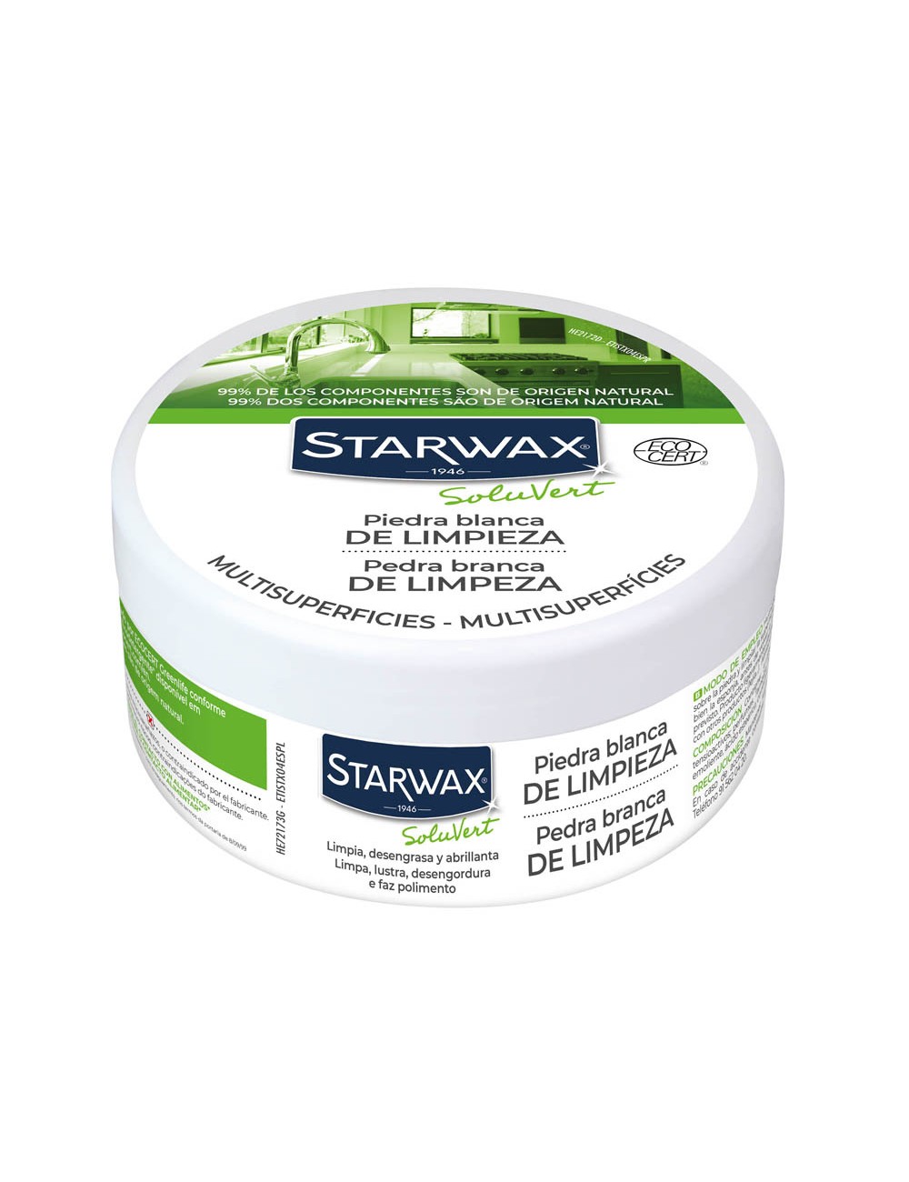 Piedra blanca de limpieza, 375 gr. starwax