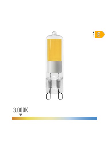 Bombilla g9 led 5w 550lm 3000k luz calida cristal edm