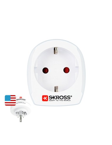 Adaptador europeo a estados unidos skross 1500203-e