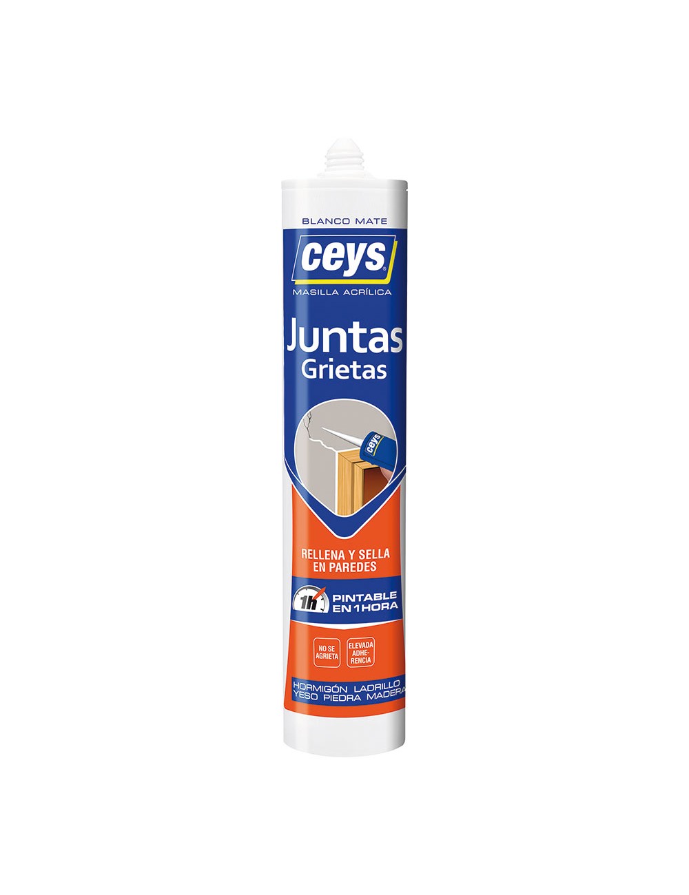 Ceys juntas grietas blanco cartucho 280ml 505602