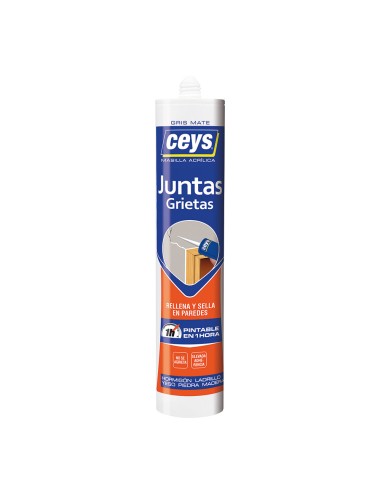 Ceys juntas grietas gris cartucho 280ml 505601