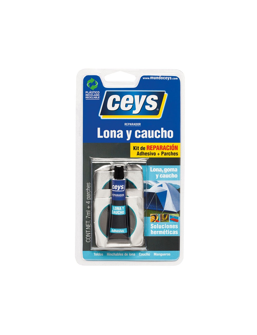 Ceys reparador lona y caucho blister 7ml 6unid. 505017