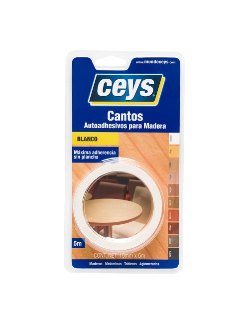 Ceys canto autoadhesivo blanco rollo 5m 850002