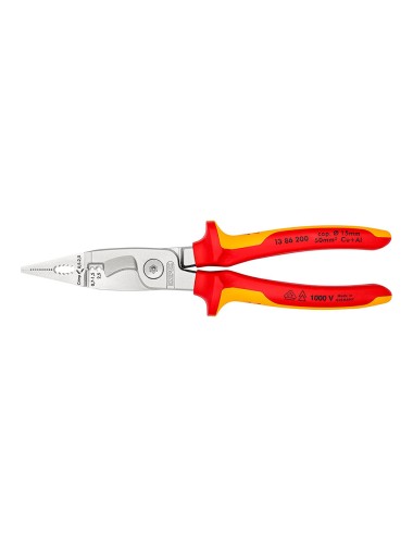 Alicates para instalaciones eléctricas 200x85x20mm 1386200sb knipex