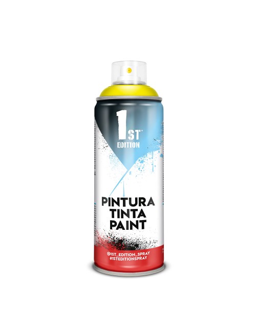 Pintura en spray 1st edition 520cc / 300ml mate amarillo limón ref 642