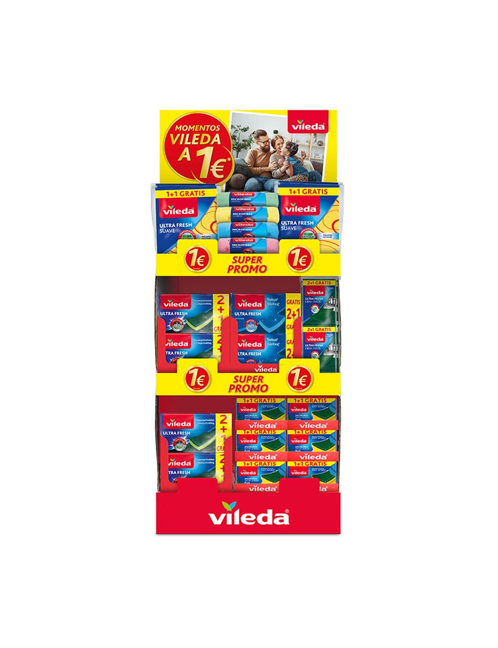 Expositor momentos vileda a 1€