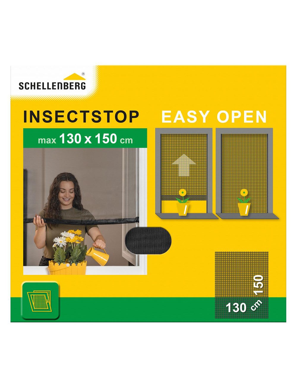 Mosquitera easy open 130x150cm poliester. 70474 schellenberg