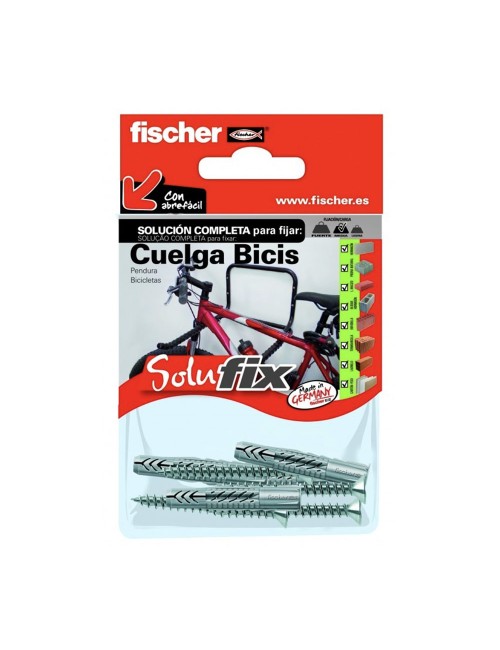 Kit fijación cuelga bicicletas 518779 solufix fischer