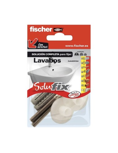 Kit fijación lavabos 569818 solufix fischer