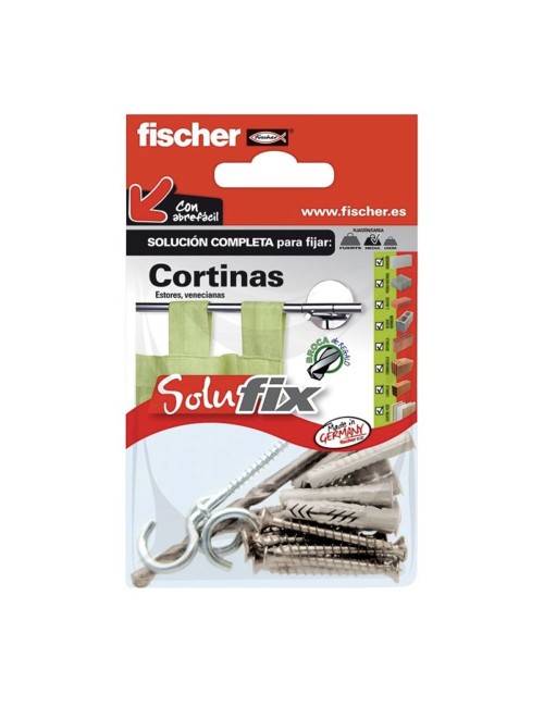 Kit fijación cortinas 502687 solufix fischer