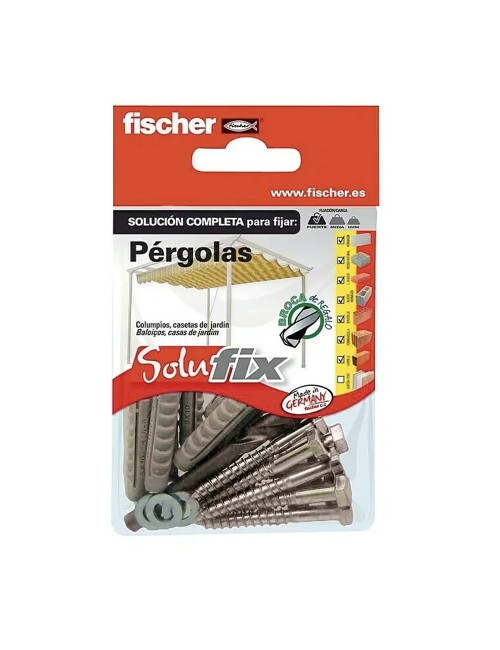 Kit fijación pergolas 568680 solufix fischer