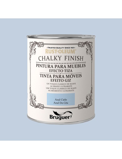 Rust-oleum chalky finish muebles azul cielo 0,750l 5397549 bruguer