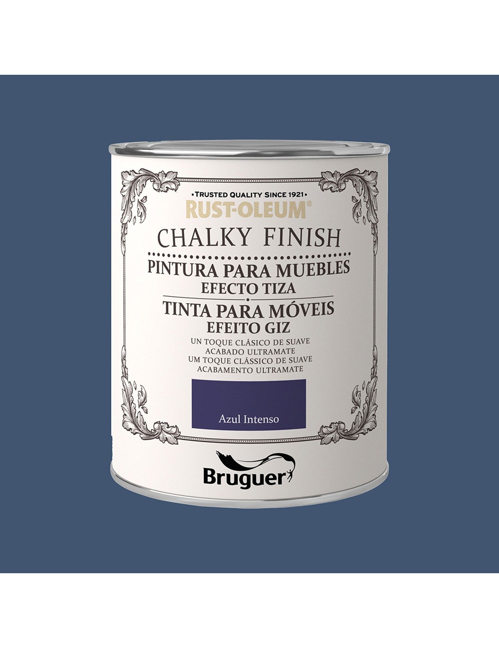 Rust-oleum chalky finish muebles azul intenso 0,750l 5397551 bruguer