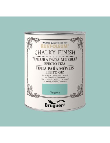 Rust-oleum chalky finish muebles turquesa 0,750l 5397560 bruguer