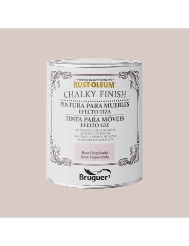 Rust-oleum chalky finish muebles rosa empolvado 0,750l 5733891 bruguer