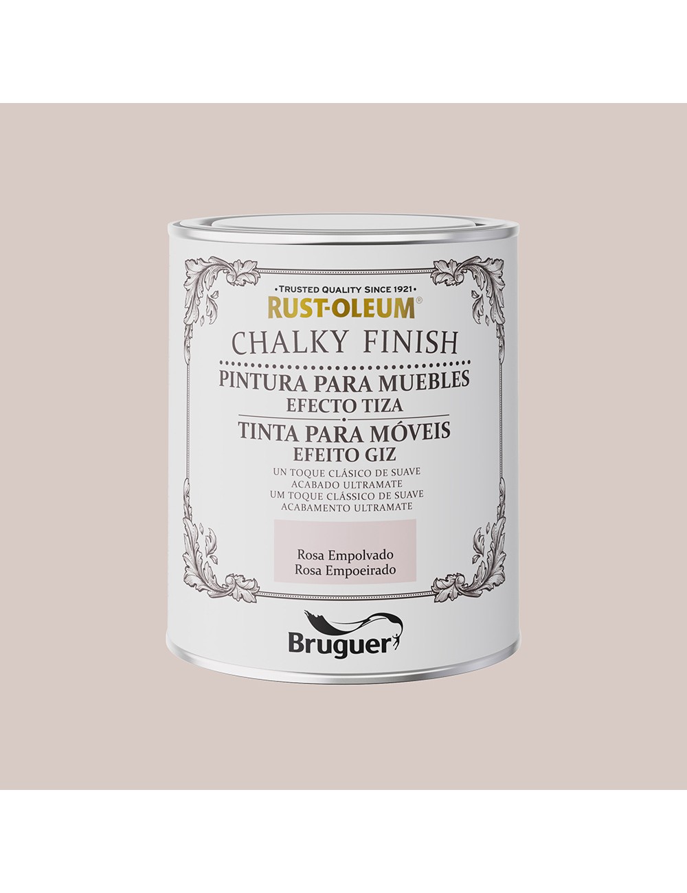 Rust-oleum chalky finish muebles rosa empolvado 0,750l 5733891 bruguer