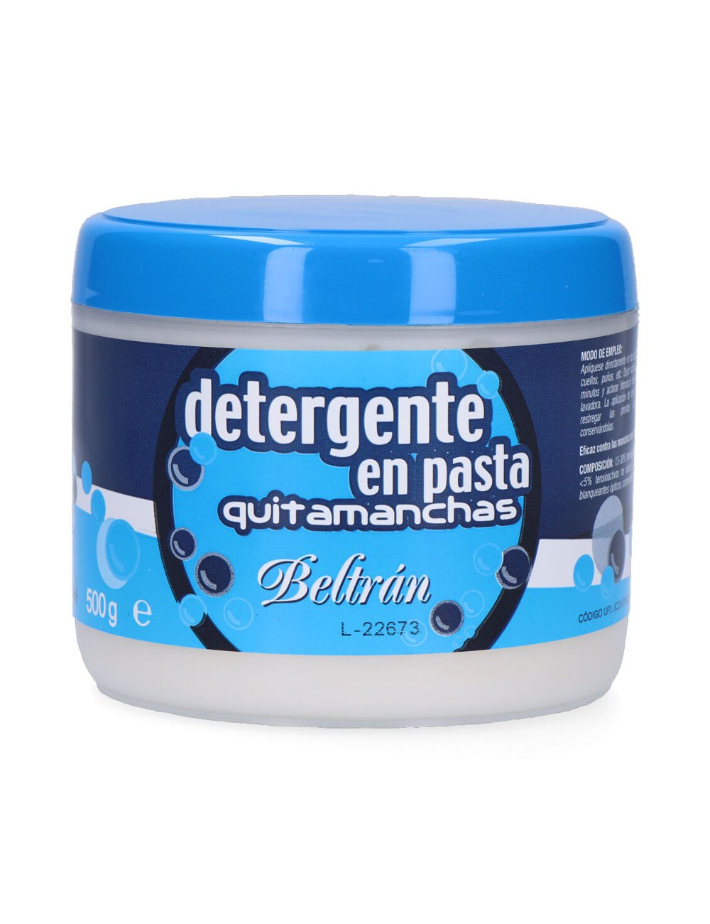 Quitamanchas beltran jabón pasta blanco 500g beltran