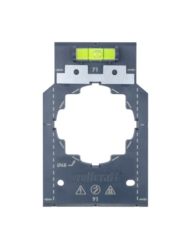 Plantilla para marcar y alinear, para medidas de 71 y 91mm 5975000 wolfcraft