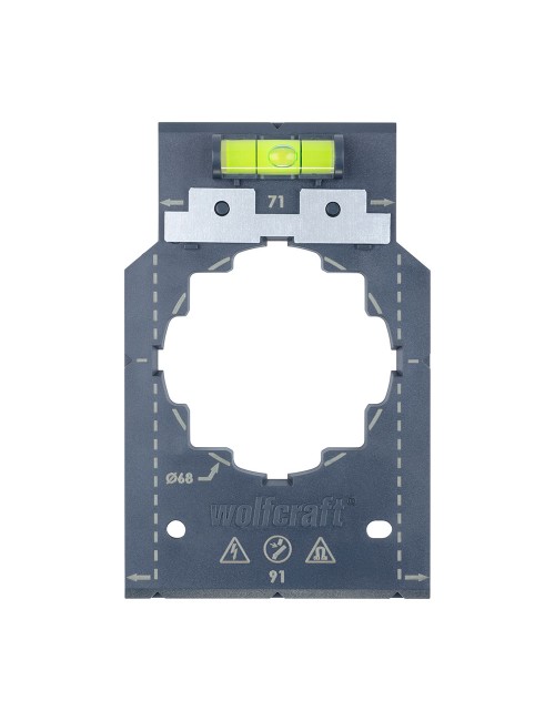 Plantilla para marcar y alinear, para medidas de 71 y 91mm 5975000 wolfcraft