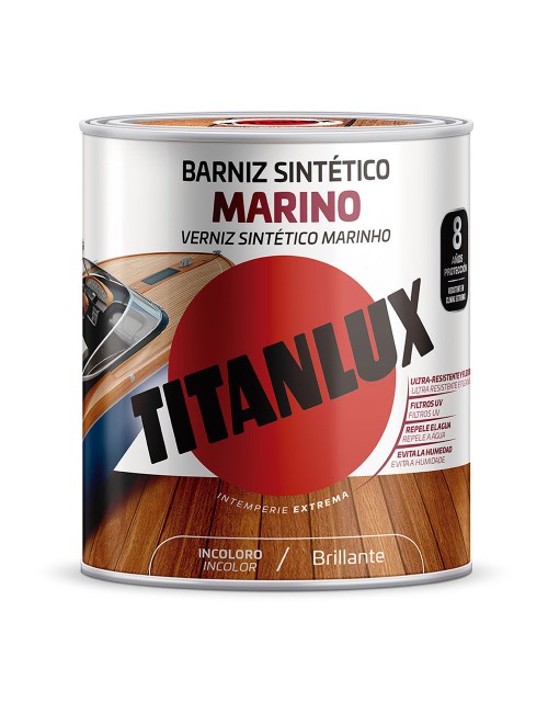 Barniz sintético marino brillante incoloro 0,250l titanlux m13100014