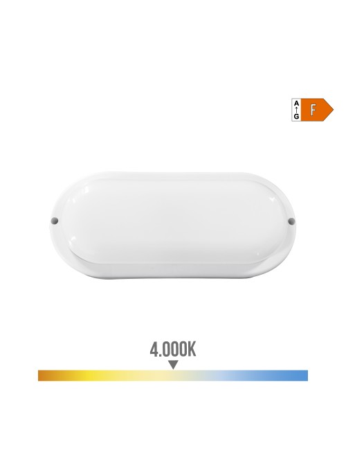 Aplique oval led 18w 1820lm 4.000k 10,2x4,5x23cm edm