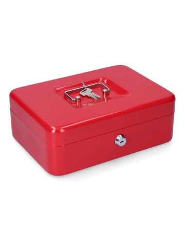 Caja de caudales cfc09 250x180x90mm rojo m13398 micel