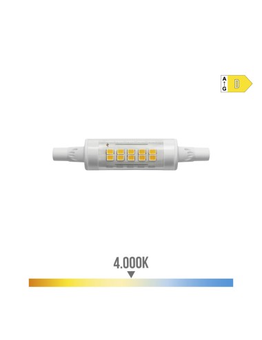 Bombilla lineal led 78mm r7s 5.5w 780lm 4000k luz dia ø16x78mm edm