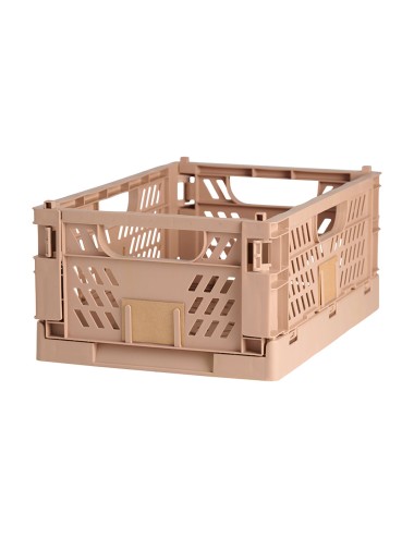 Caja almacenaje plegable 50x33x25cm arena natural