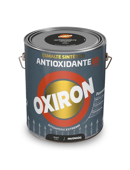 Esmalte sintético metálico antioxidante oxiron pavonado negro 750ml titan 5809047