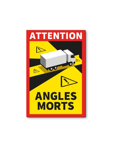 Pack 3 adhesivos "angles morts" 17x25cm