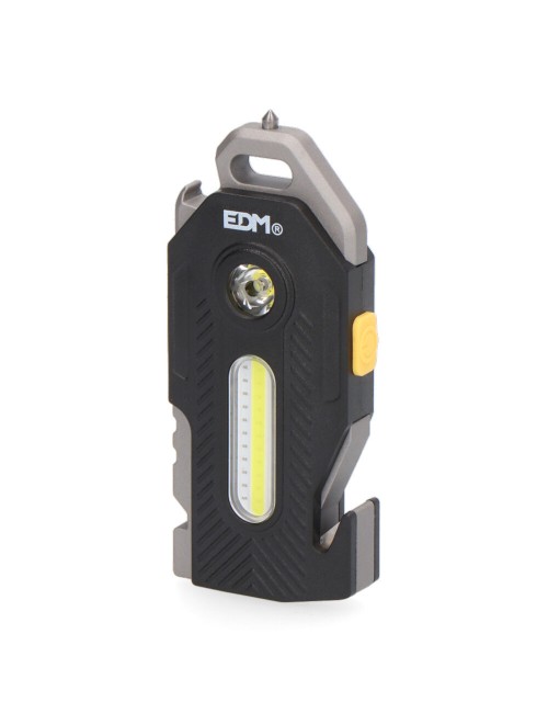 Linterna de seguridad 6 en 1 7w + 2,5w 400lm 2 leds 300mah edm