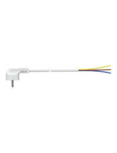 Cable con clavija tipo f 5m 3x1,5mm 4,8mm 16a 250v t/tl blanco. solera 7000/5.