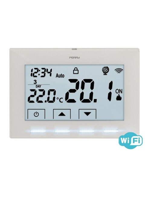 Cronotermostato wifi a 230v blanco 1tx cr029wifi perry