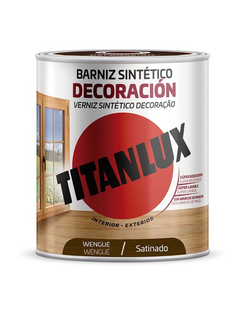 Barniz sintético decoración satinado wengué 250ml titanlux m11100714